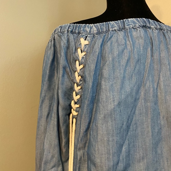Denim Lace Up Tunic - Billy T - Picture 12 of 15
